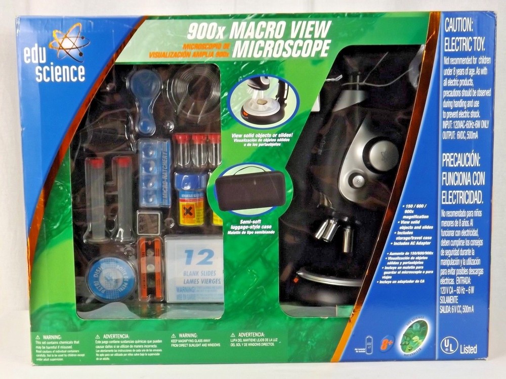 NEW Edu Science 900x Macro View Microscope - New In Box