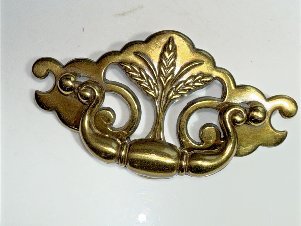 Vintage NOS Belwith Chippendale Wheat Design Drawer Pull Handle Hardware #18793