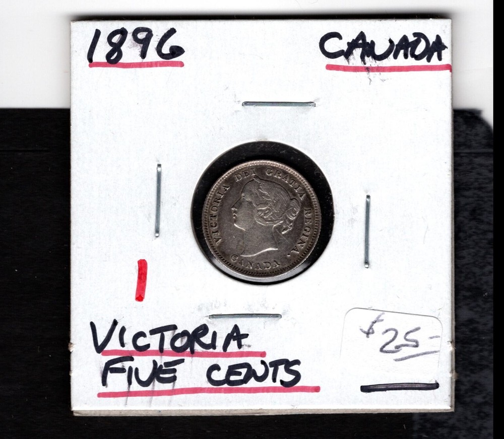 1896- Canada- Victoria Five Cents