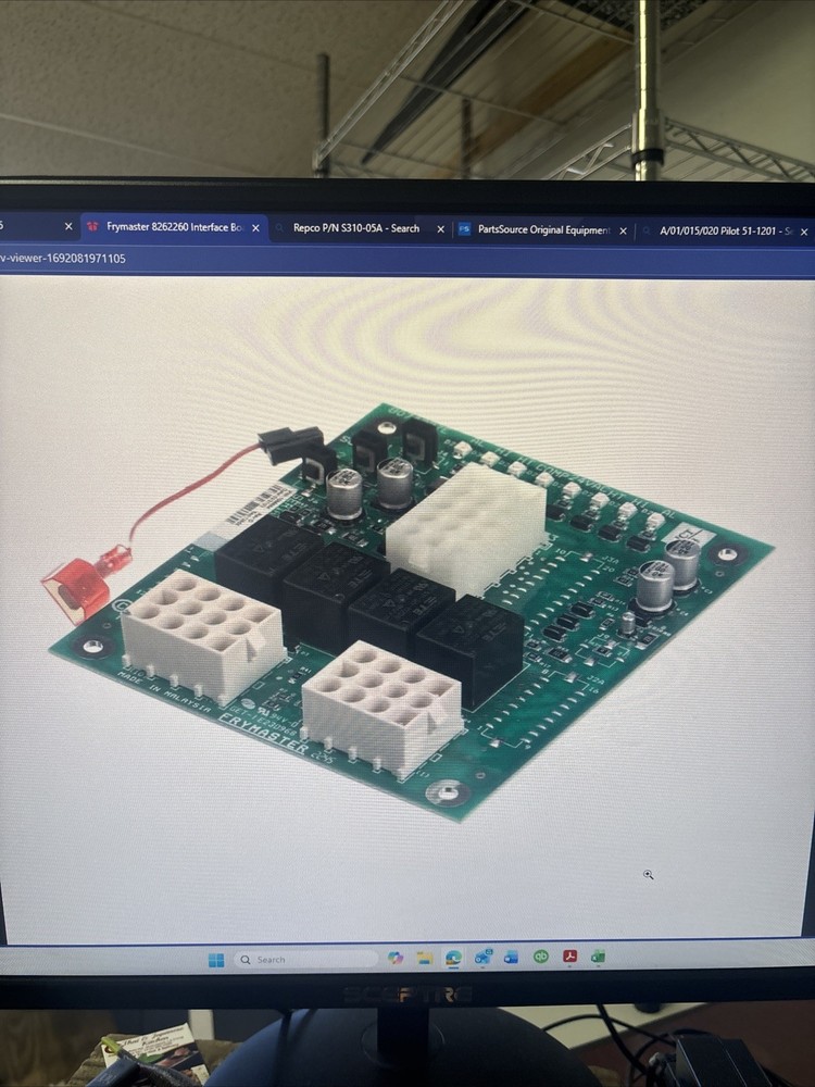 Frymaster 8262260 Interface Board Kit, Dual Vat, RE EL