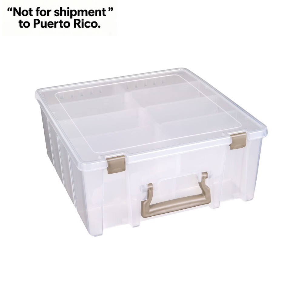 Super Satchel Boxes, Double Deep Base, Transparent
