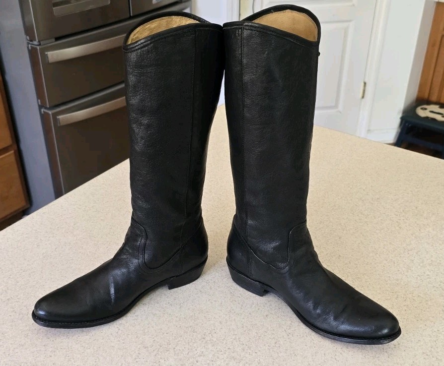 Frye Leather Black Boots Women's 6.5B