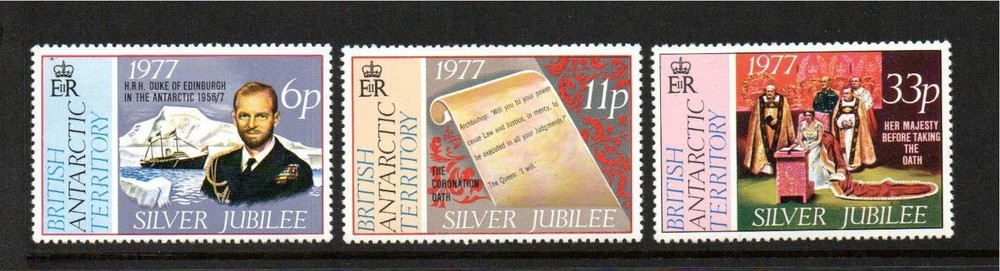 BAT MNH 1977 SG83-85 SILVER JUBILEE