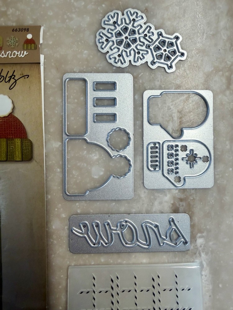 Tim Holtz Sizzix **WINTER** Sidekick Side-Order ThinLits Texture Fades 663098