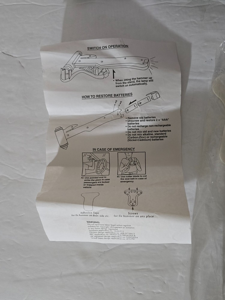 Auto Car 7 in 1 Emergency Power Bank, Compressor, Vacuum, Flashlight, Hammer +