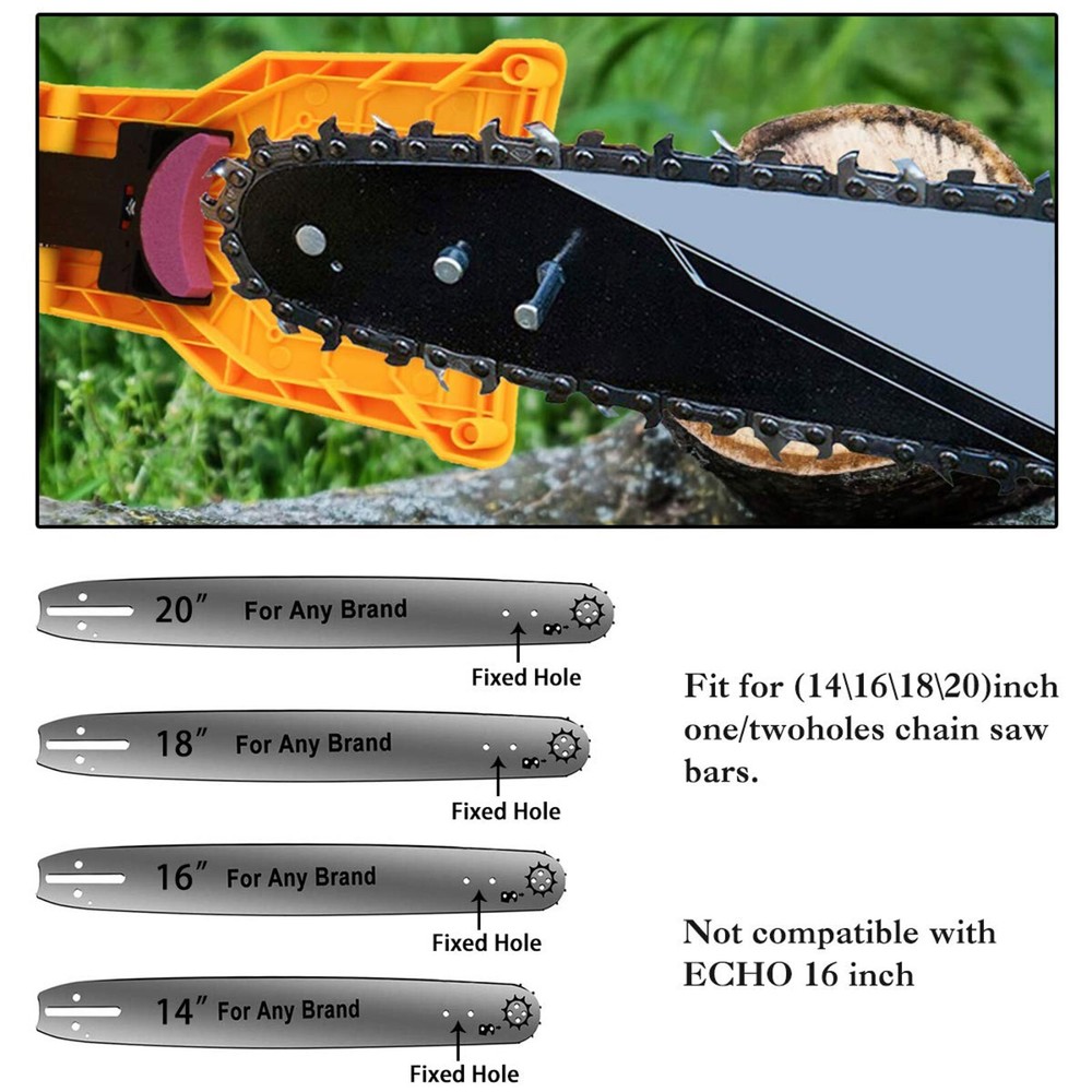 Chainsaw Sharpener Chain Saw Blade Teeth Fast Sharpening Stone Grinder 14-20inch