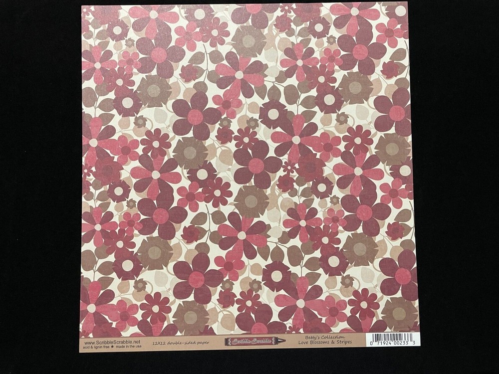 SCRIBBLE SCRABBLE "BETTY'S COLLECTION" 12X12 DS HEAVY PAPERS