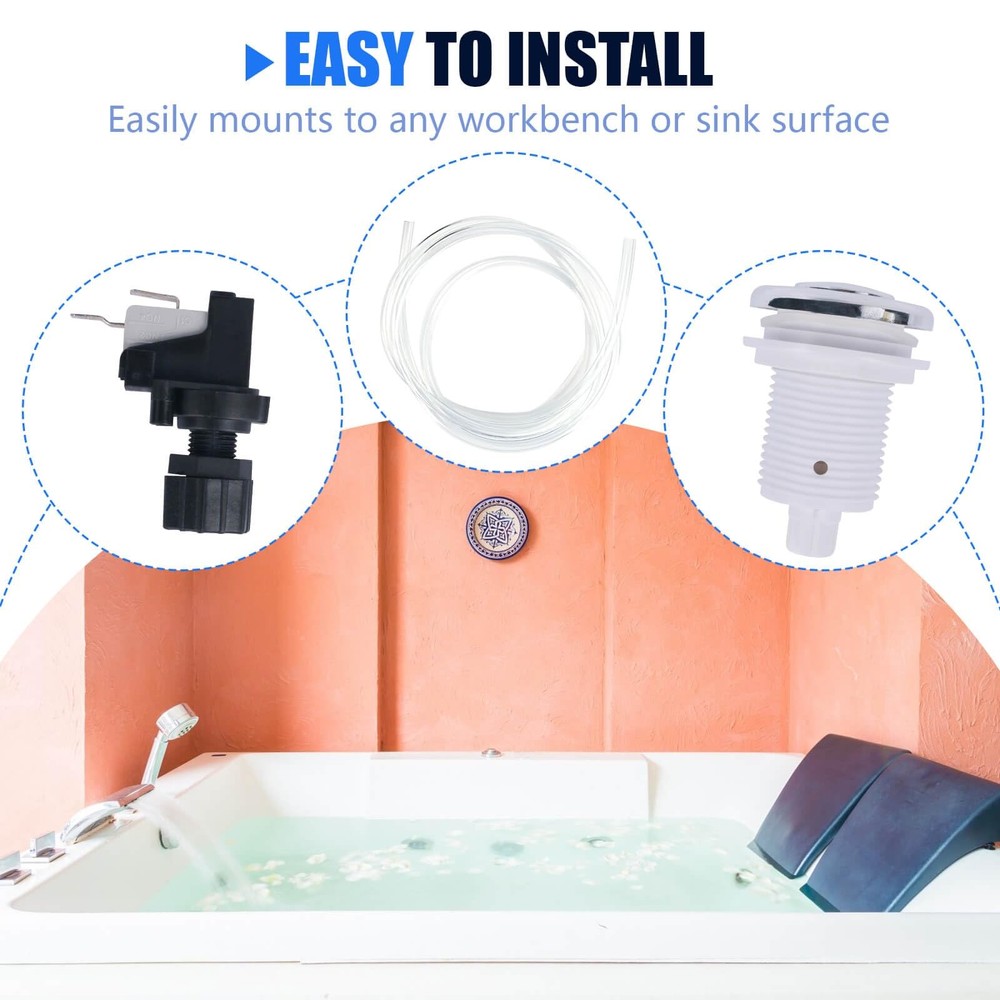 16A Push Button Switch for Jetted Whirlpool Bath Tub Spa Jet Control
