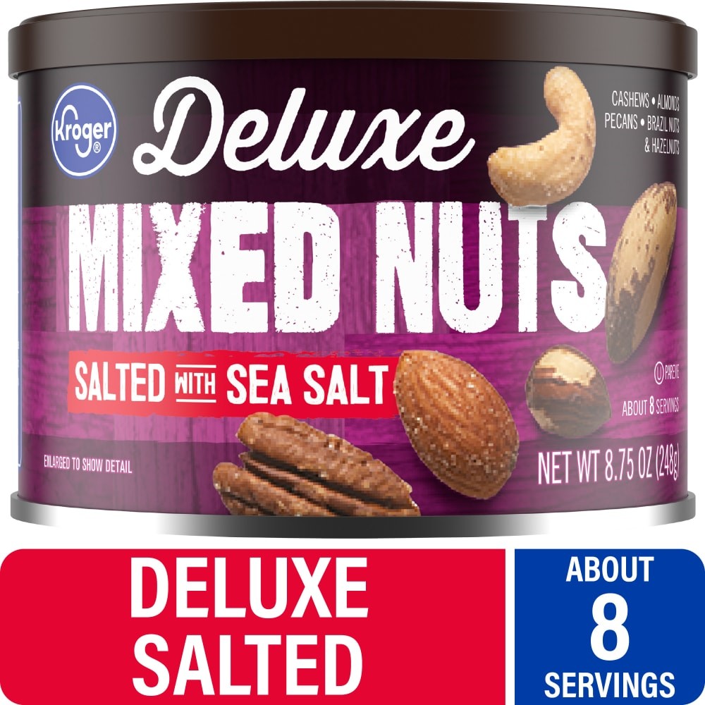 KG Deluxe Sea Salted Mixed Nuts 8.75 oz - 5 Pack