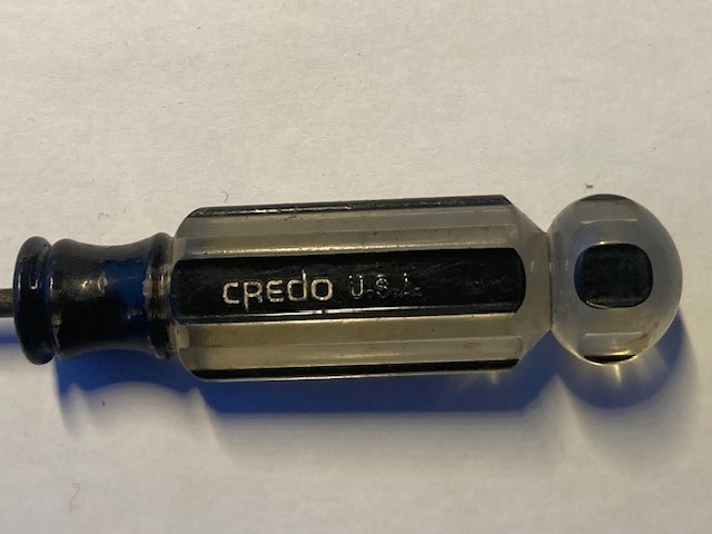 Vintage CREDO USA Plastic Handle Screwdriver 6"