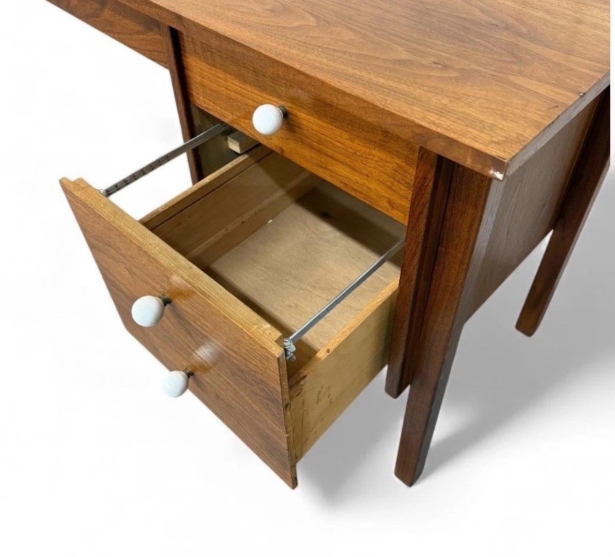 Mid-Century Modern Walnut Writing Desk