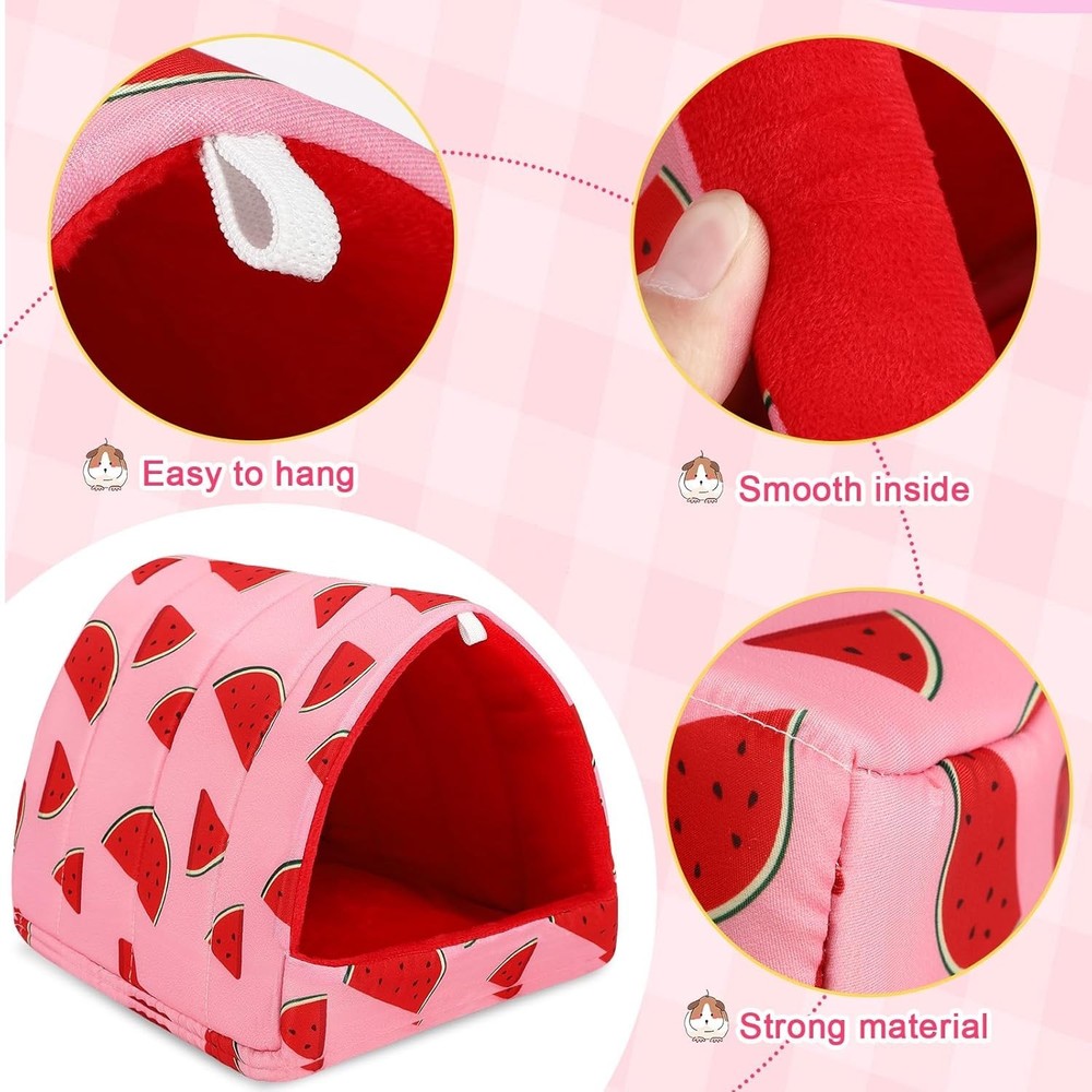 Cute Guinea Pig Hideout, Thickened Cushion, Machine Washable