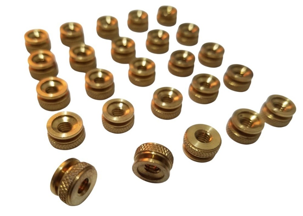 25 8/32 8-32 Old Style Replacement Brass Thumb Nuts Spark Plug