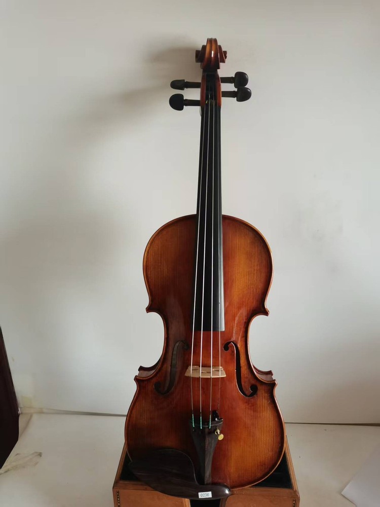 Master 4/4 violin 1pc Solid flamed maple back spruce top hand Made 0236