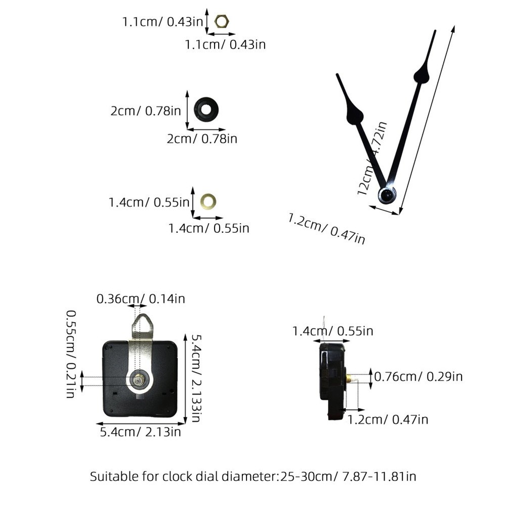 Sweep Clock Movement Silent Replacement Wall Mechanism Simple Accessory