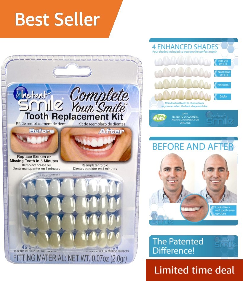 Customizable Tooth Replacement Kit - Replace Missing Teeth with Confidence