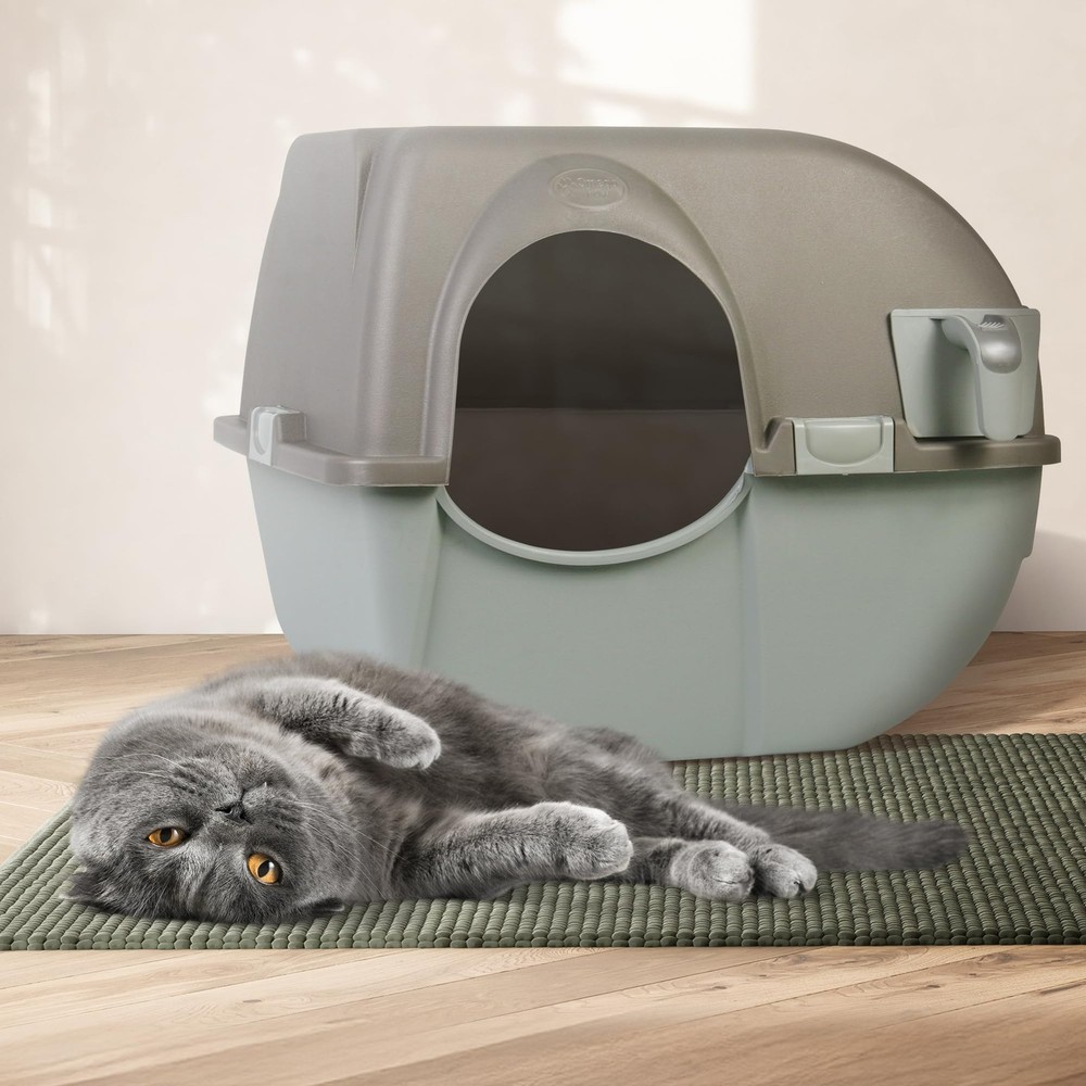 NRA15 Self Cleaning Litter Box Regular Size,Grey