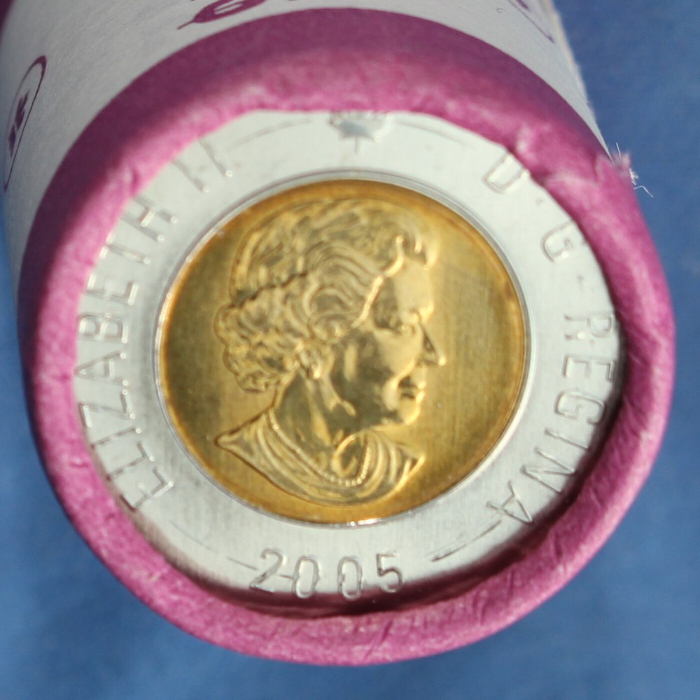 Canada 2005 Mint Roll - Toonies ($ 2.00) - Normal Polar Bear Reverse