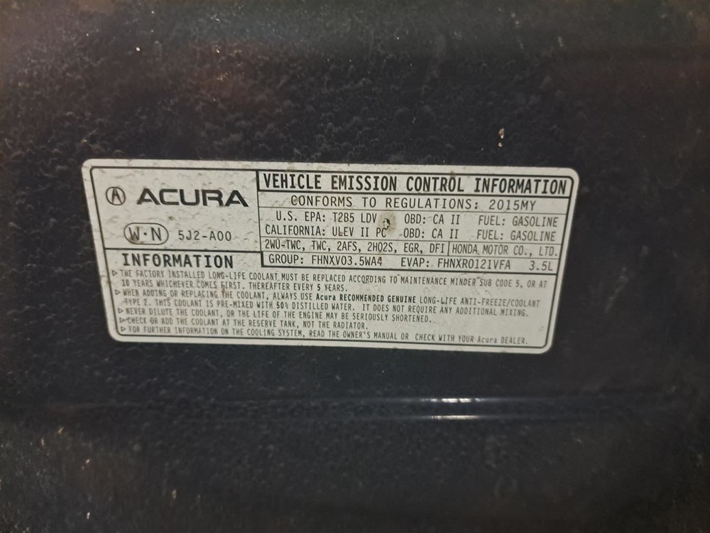 2015 Tlx Navigation Screen (Upper Display) Sku#4231495