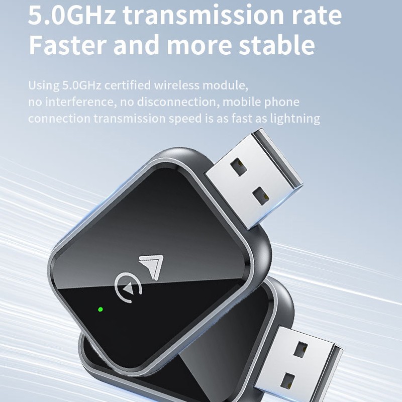 Upgrade Wireless CarPlay Adapter USB for iOS 10 /Android 11