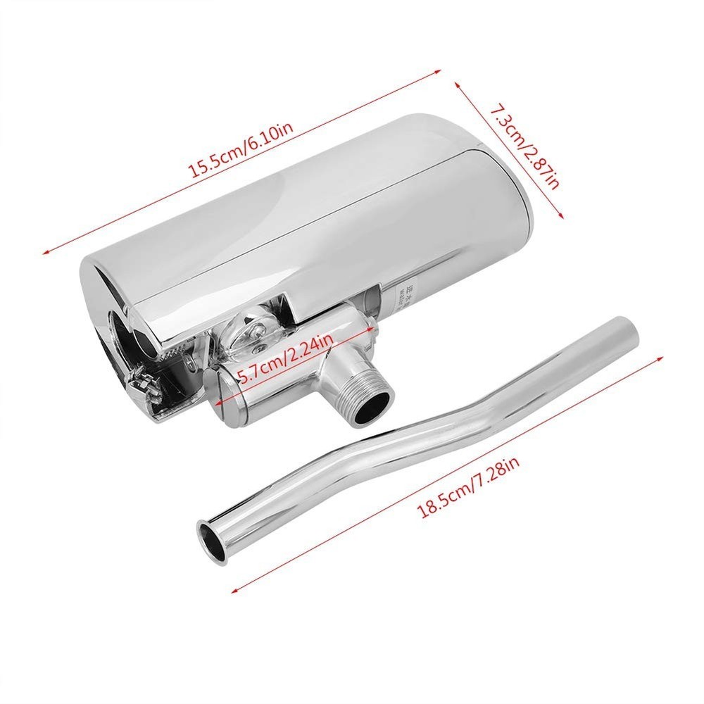 Automatic Sensor Urinal Flush Valve, Intelligent Faucet, Wall Mounted, Touchl...