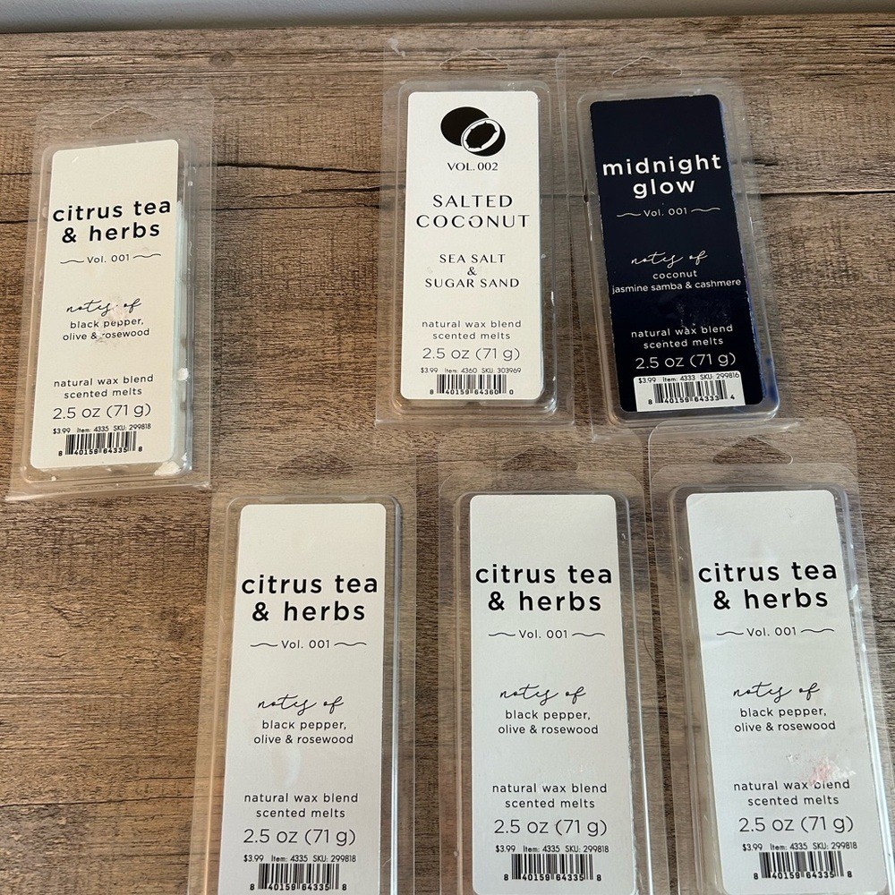 Natural Scented Wax Melts Collection