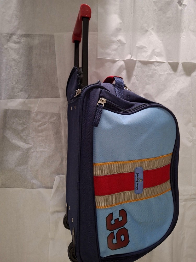 Jumping Beans Roller With Pull Out Handle Luggage Bowling Bag Zipper Closure