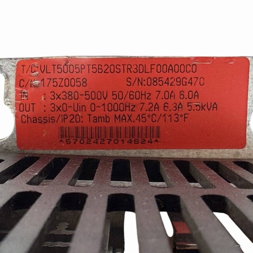 Danfoss VLT5005PT5B20STR3DLF00A00C0 Variable Frequency Drive