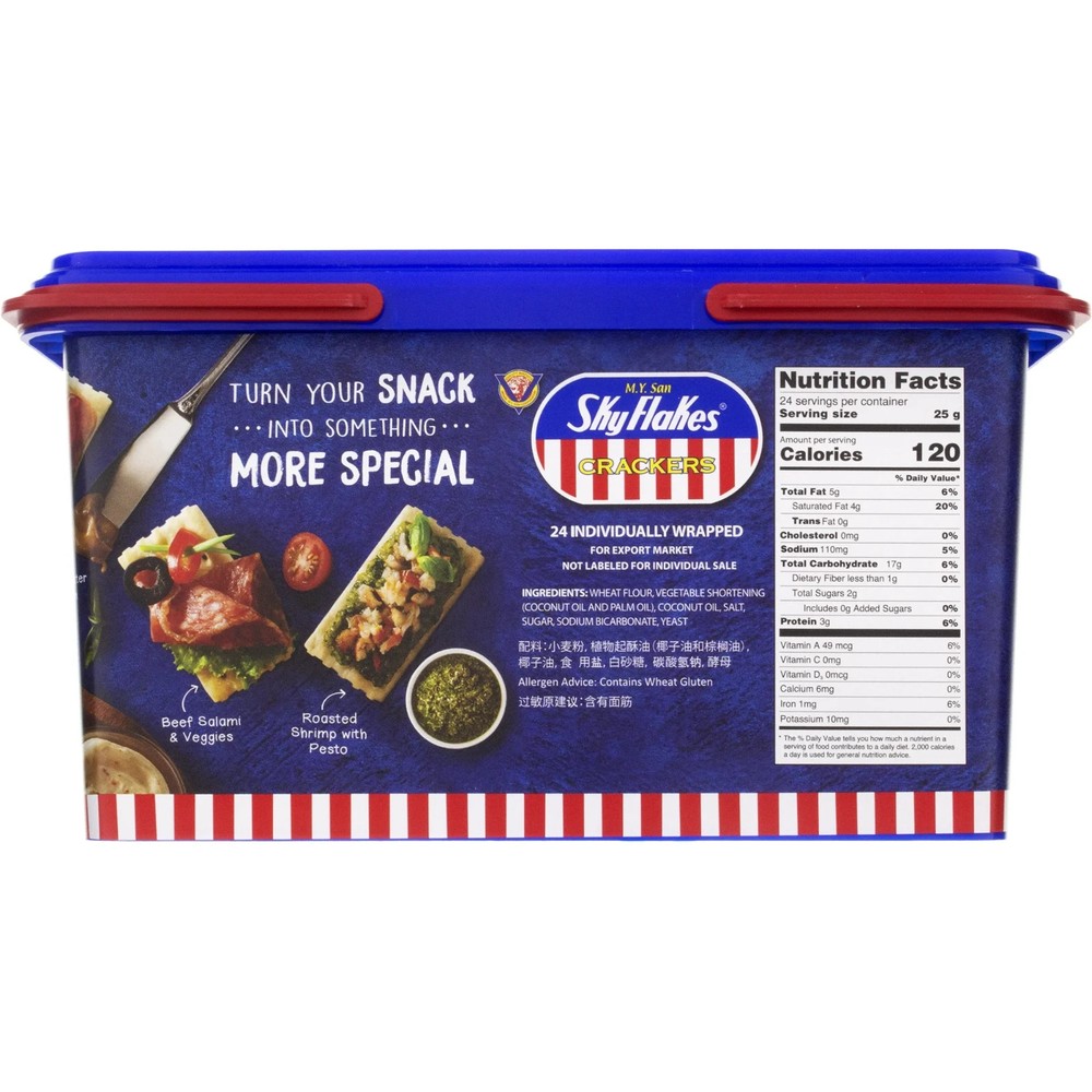 M.y. San sky flakes crackers 21z...