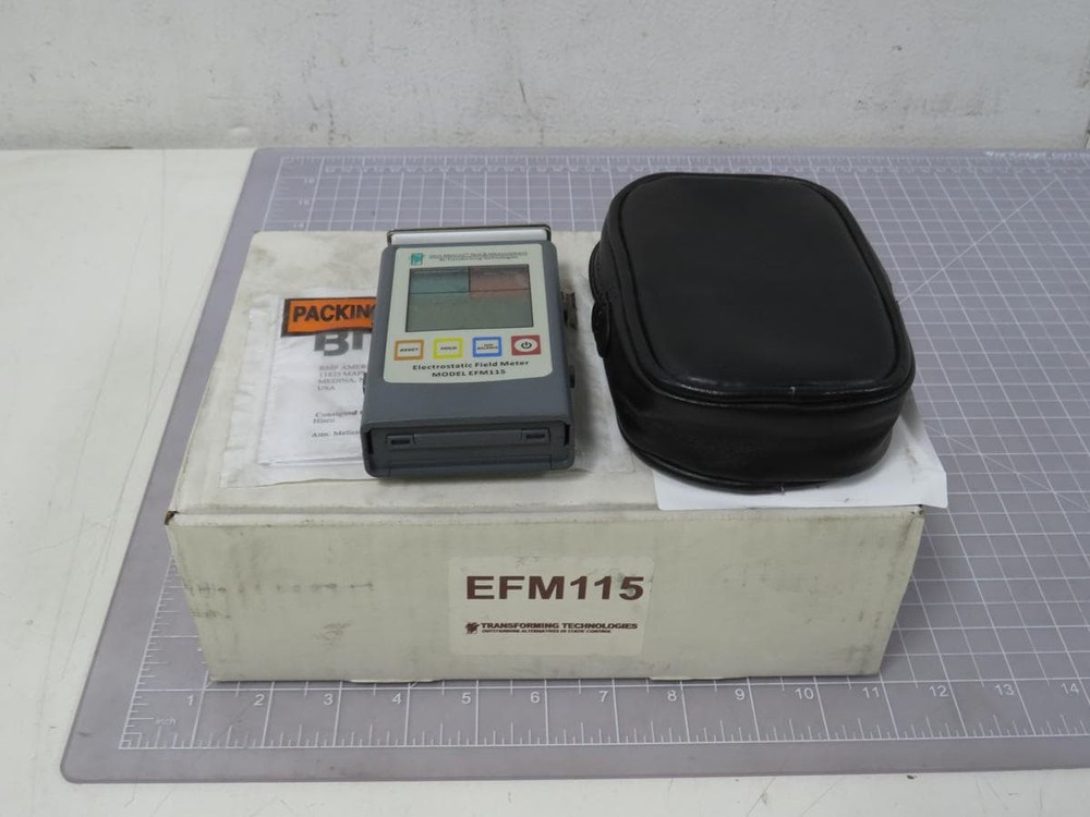 TRANSFORMING TECHNOLOGIES EFM115 POCKET STATIC FIELD METER AND IONIZER PERFORMAN
