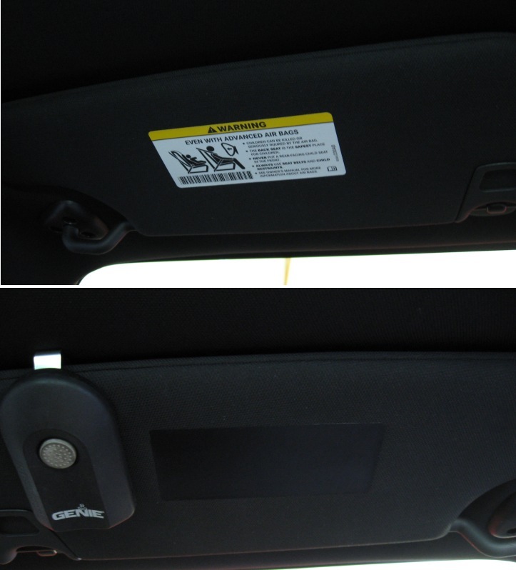 2008-2014 Challenger Visor Decals Covers for Sunvisors