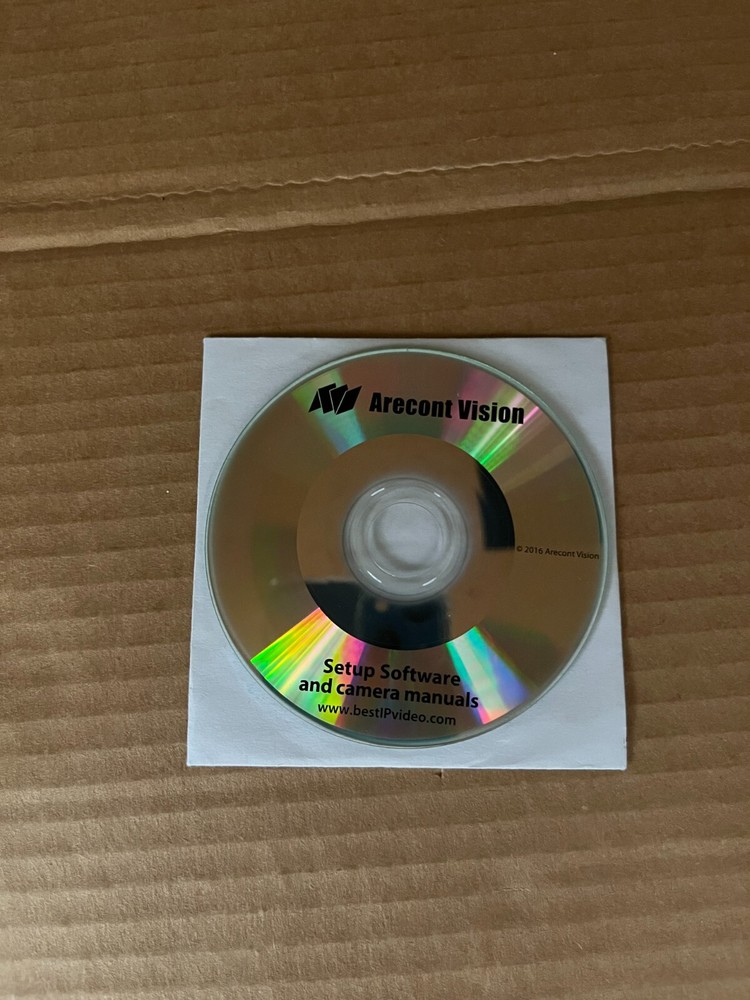 Arecont Vision Setup Software and Camera Manuals CD-ROM