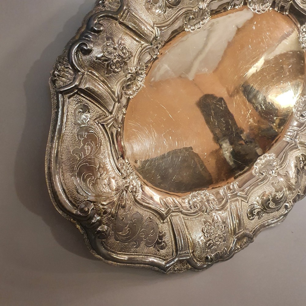 Antique Silver Plated Tray