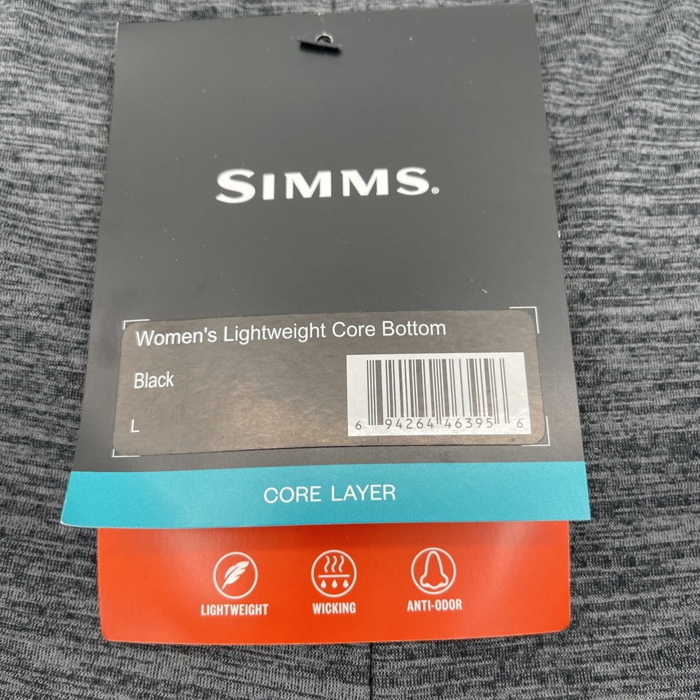 Simms Lightweight Core Bottom Womens Large Black