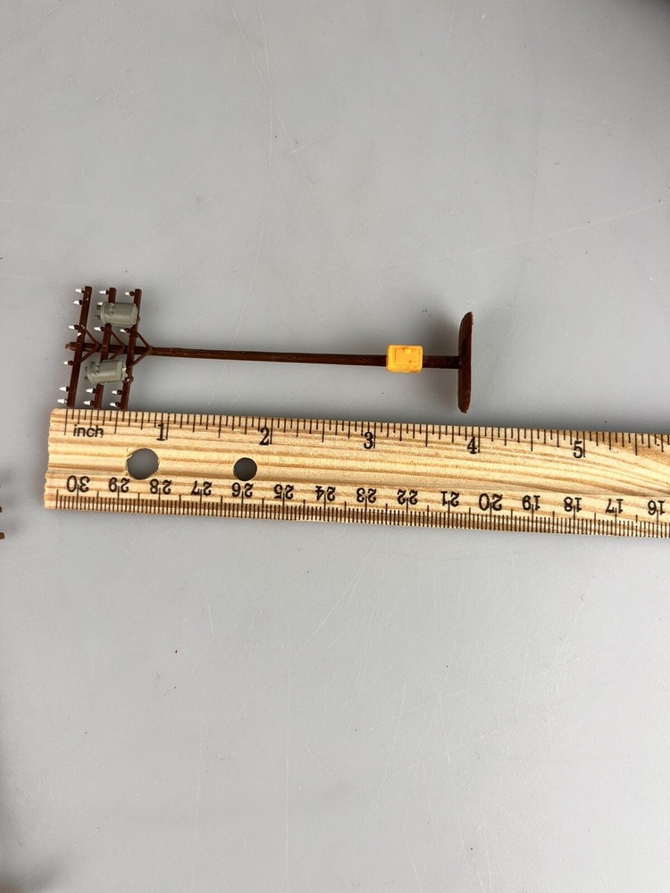 ELECTRICAL POLES HO SCALE, 11 TOTAL, 4" IN HEIGHT