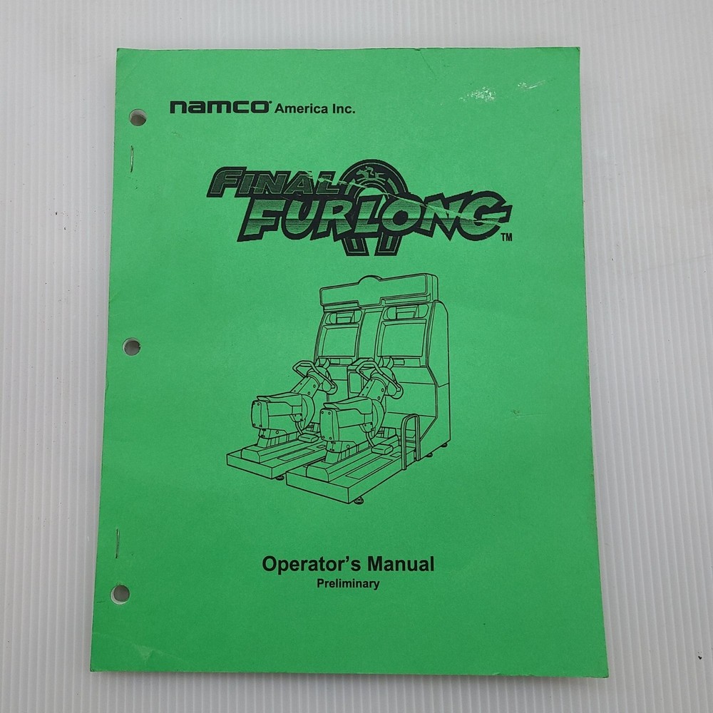 Final Furlong arcade owner's manual