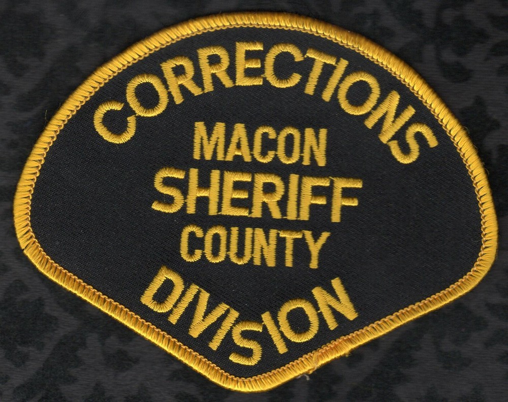 👀😜👌 Macon County Illinois Sheriff Corrections Division Shoulder Patch