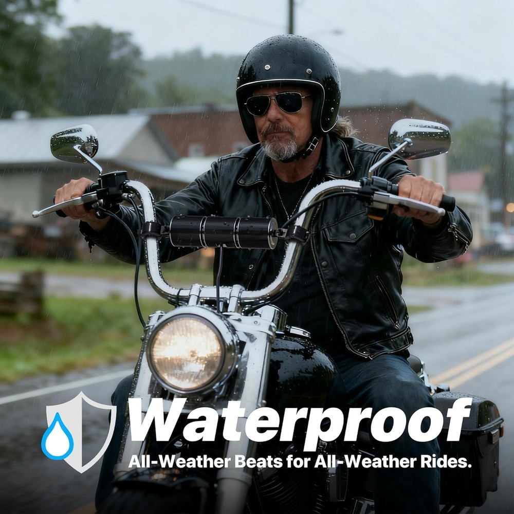Universal Fit Bluetooth Motorcycle Speakers - Easy Installation & Durable Design