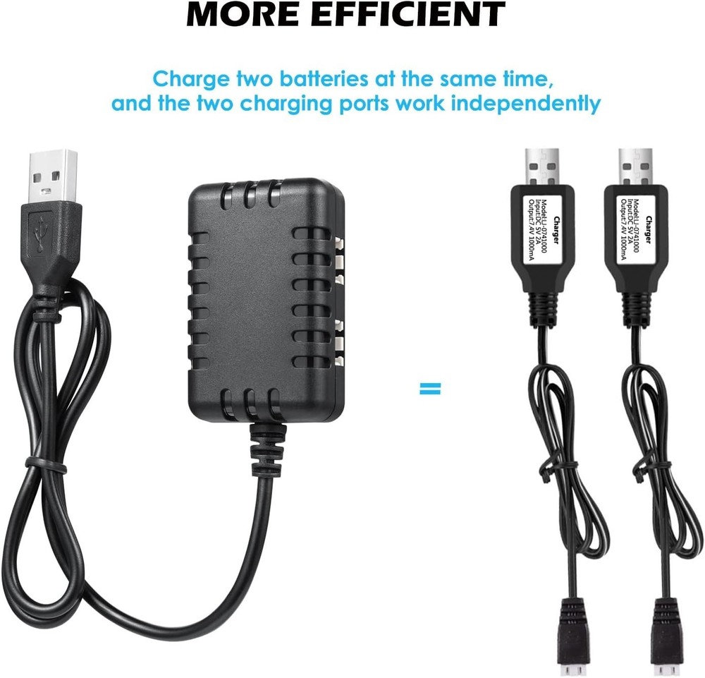 Dual USB Charger for 2S 7.4V Lipo Batteries: Safe & Efficient Charging Solution