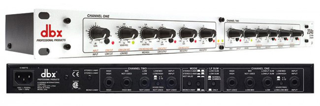 DBX 234S Professional Crossover Stereo 2 / 3 Way, Mono 4 Way