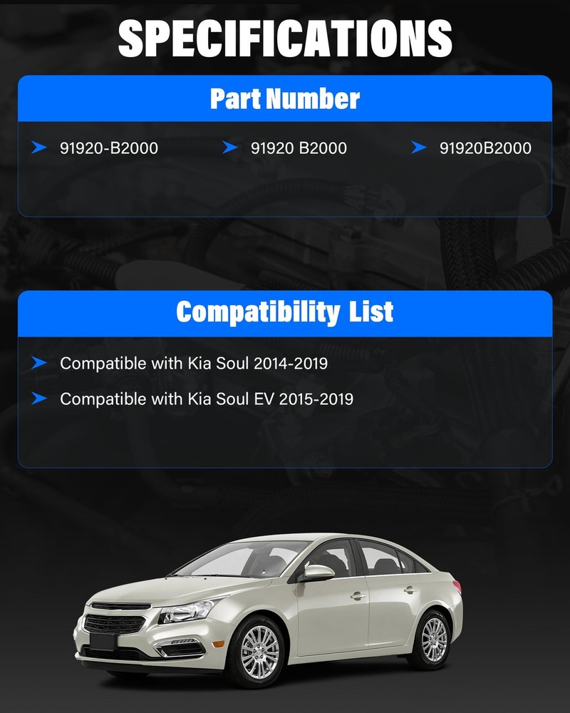 91920-B2000 Harness Cable for ABS Wheel Speed Sensor Rear Left Compatible wit...