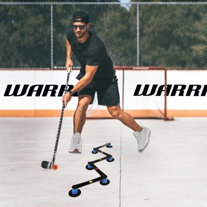 Warrior 5 Section Stick-handling Dangler - Black HDPE - 1 EA 5 Sections