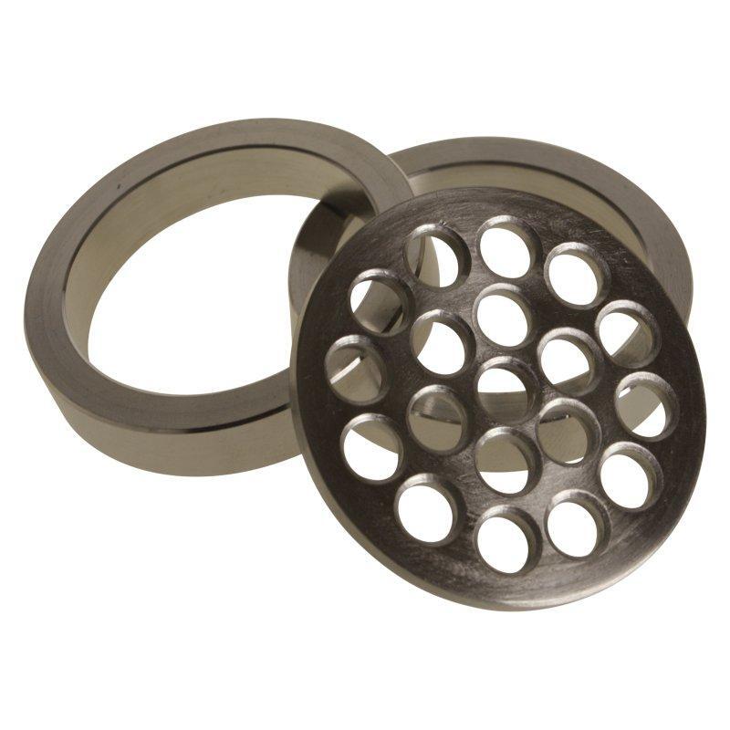 Filter Plate | 2 inch Inline Perf w/ 2 Rings Sanitary SS304