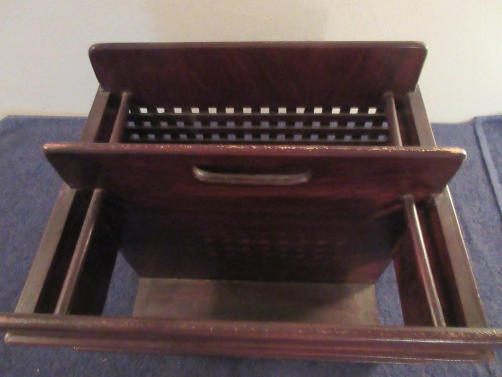 Vintage Solid Wood Book /Magazine Organizer Holder
