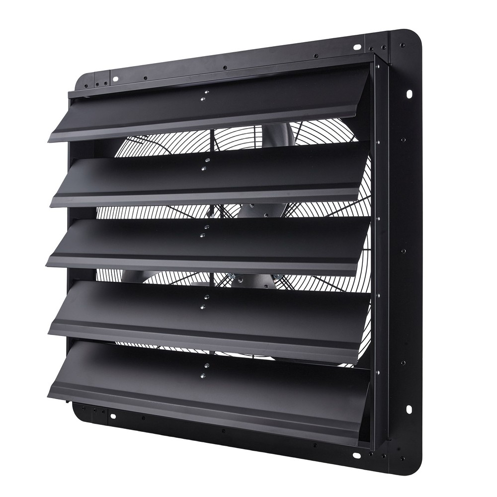 VEVOR 24 in Shutter Exhaust Fan with Speed Controller Wall Mount for Shed