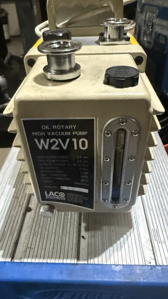 LACO Technologies W2V10 Rotary Vane Vacuum Pump.