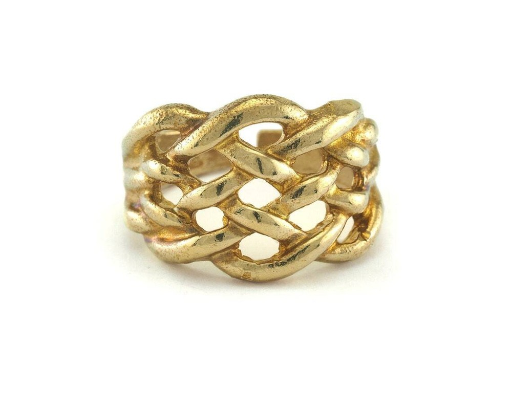 Adjustable Ring Raw Brass (18mm 7.5US inner size) 3208 ring21