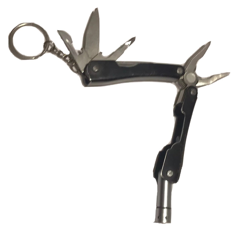 Multi-function Pocket Knife Saw LED Torch Pliers Bottle Opener Camping Gear Tool