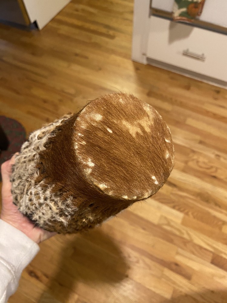 African Animal Hide Hand Drum 10”