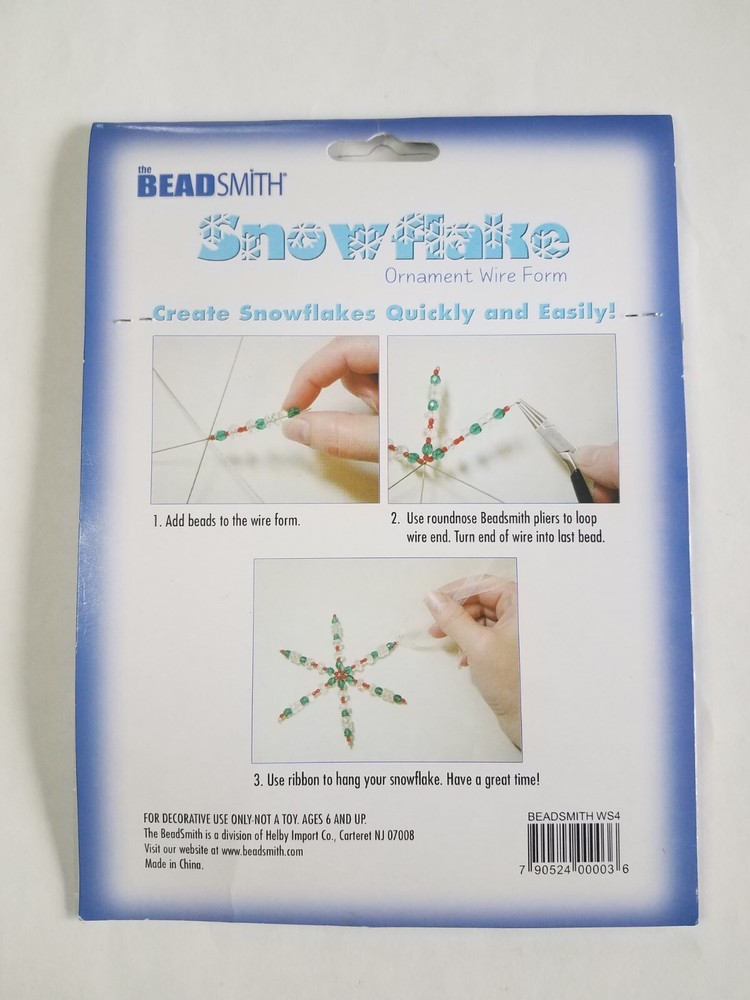 Snowflake Ornament Wire Form by The Beadsmith